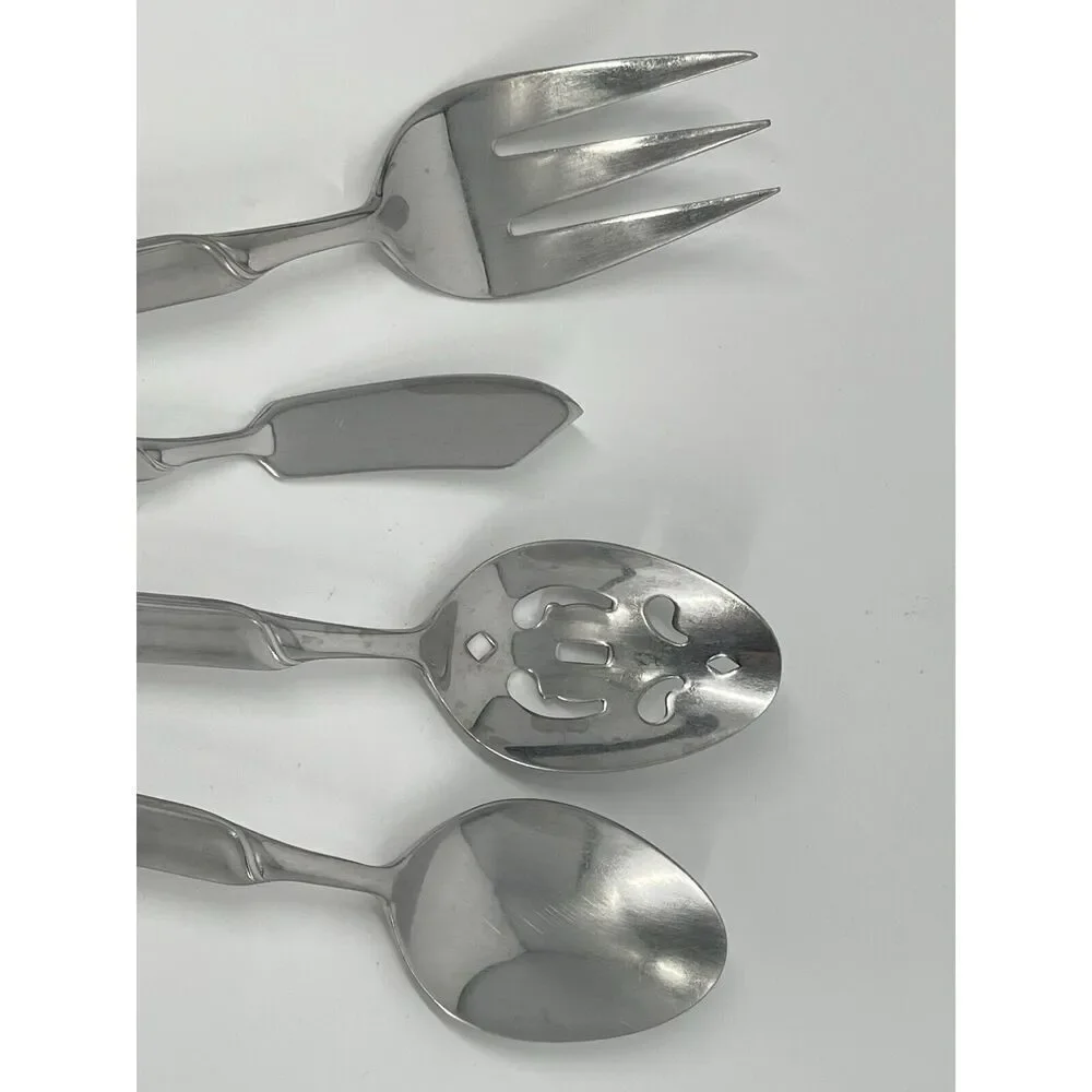 J A Henckels Zwilling Synergy Stainless Serving Set Spoons Fork Butter Spreader